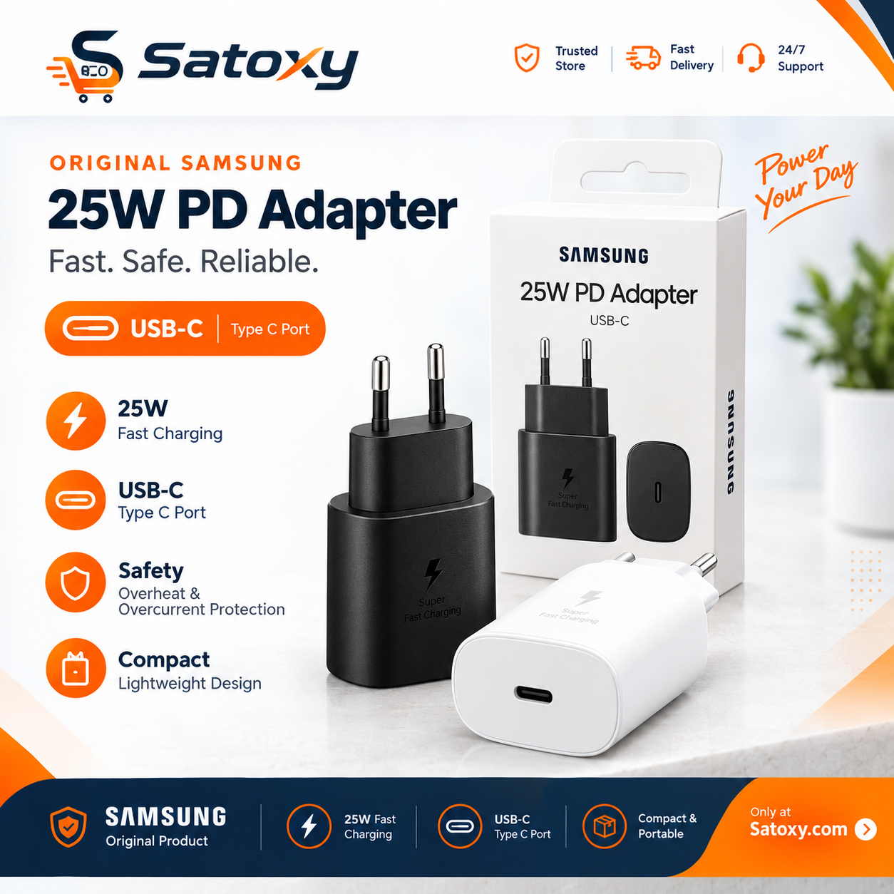 Samsung 25W Super Fast Charging PD Adapter Only